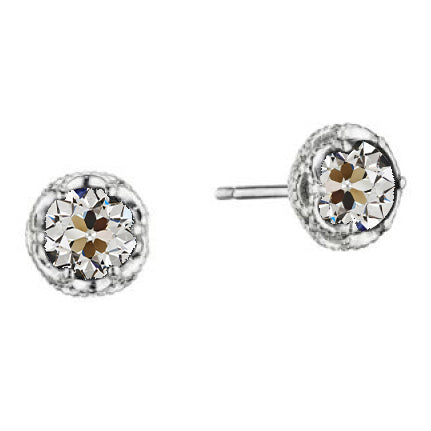 Dazzling Fine Diamond Drop Earrings 1 ct – main view