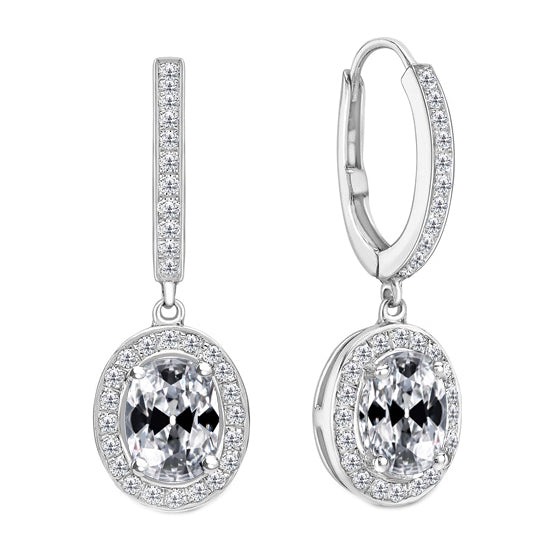 Natural Fine Diamond Drop Earrings – main view