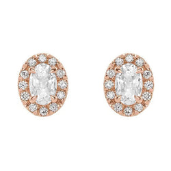 Old European Cut Diamond Drop Earrings 6.50 ct – 14K Rose Gold