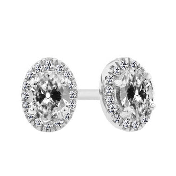 Authentic Fine Diamond Earrings – main view