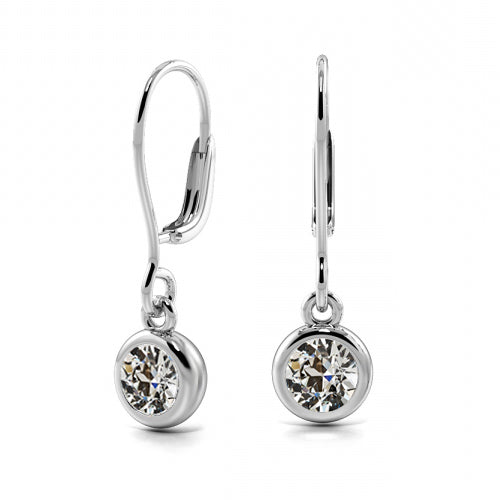 Radiant Brilliant Diamond Earrings 0.75 ct – main view