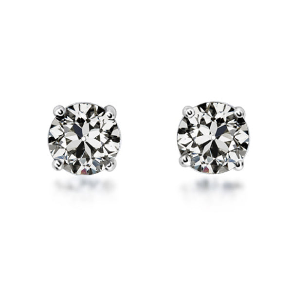 Brilliant Diamond Drop Earrings 1.50-ct 14K White Gold – main view