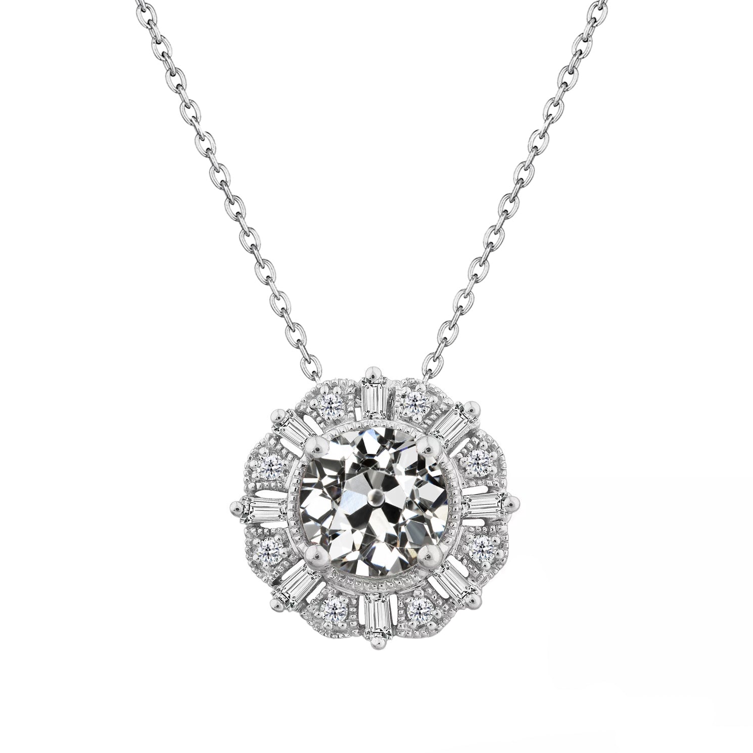 Natural Diamond Drop Pendant – main view