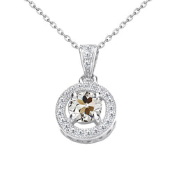 Luxury Brilliant Diamond Pendant Necklace – 1.50 ct 14K White