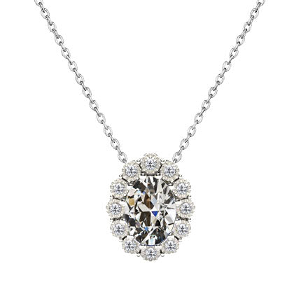 Handcrafted Pendant Necklace 2 ct – main view