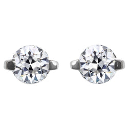 Sophisticated Earrings with Antique Cushion Fine Diamond – 2.50