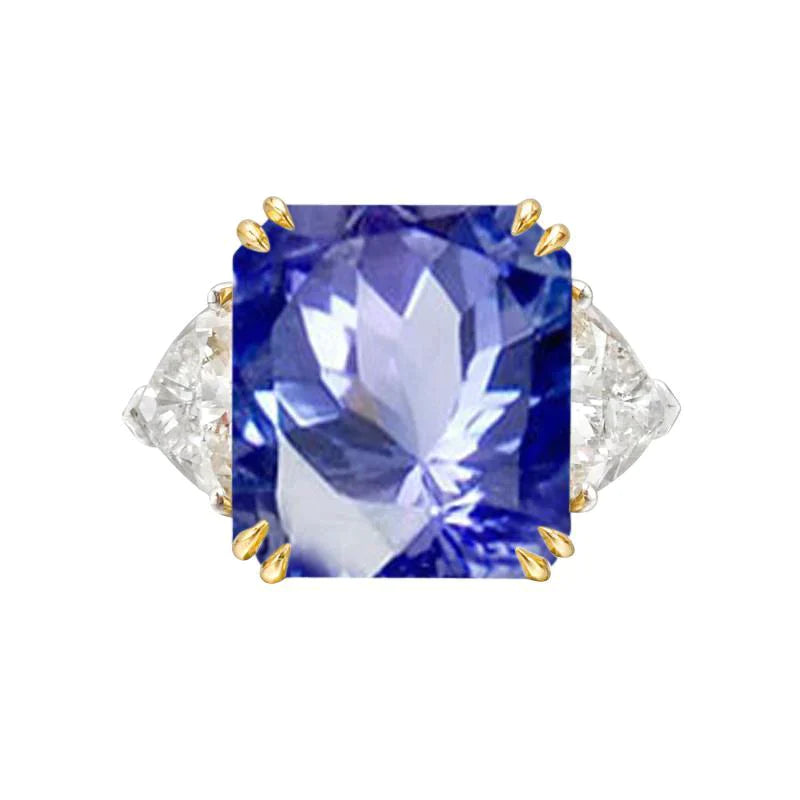 Diamond Sapphire 7 Carat Engagement Ring