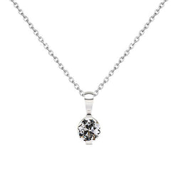 Old Mine Cut Diamond Pendant in 14 Karat White Gold – 1 ct