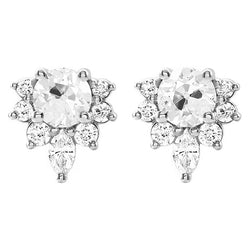 Luxury Brilliant Diamond Stud Earrings – 8.50 ct 14K White Gold