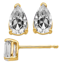 Real Brilliant Diamond Stud Earrings 5 ct – 14 Karat Yellow Gold