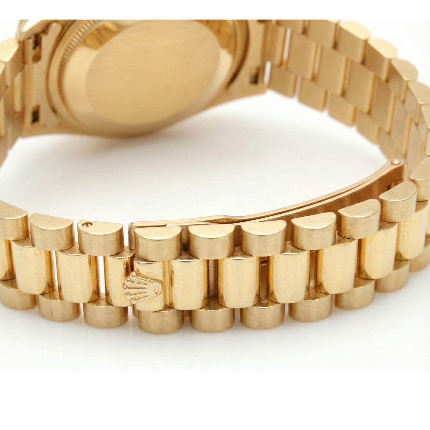 Diamond Bezel Blue Roman Dial Rolex Yg President Style Watch Dj