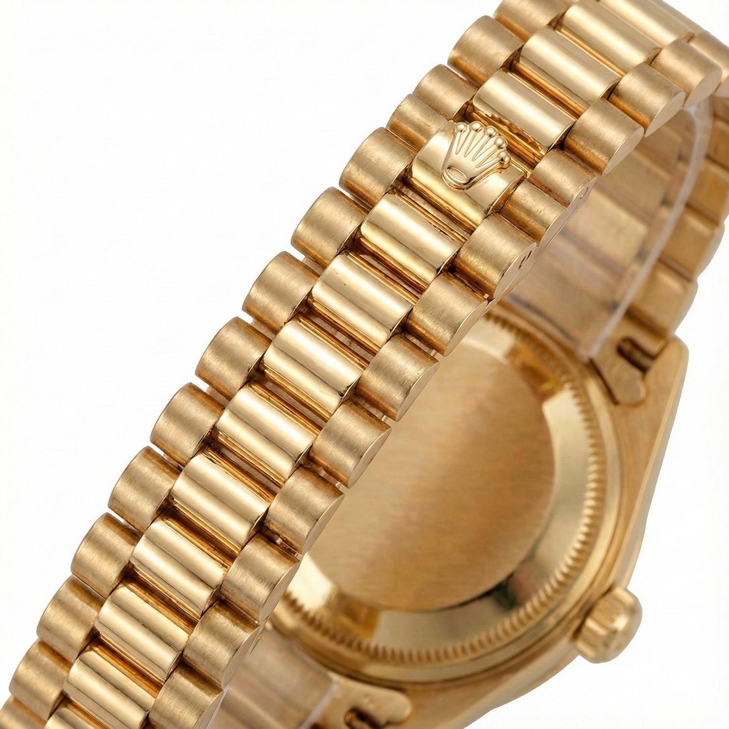 Diamond Bezel Champagne Arabic Gold Presidential Watch Rolex Dj