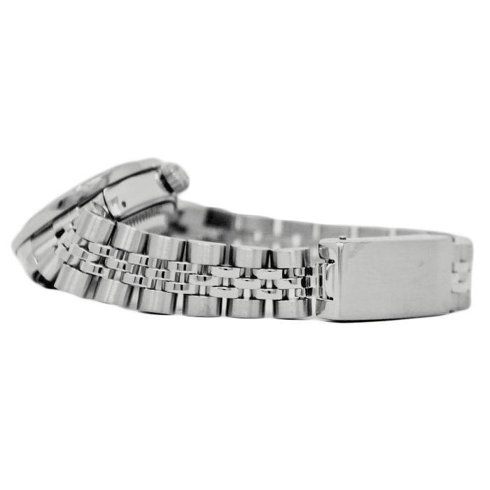 Diamond Bezel Gray Roman Women Rolex Watch Ss Jubilee Bracelet