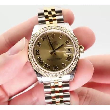 Bezel Ss & Gold Bracelet Rolex Midsize