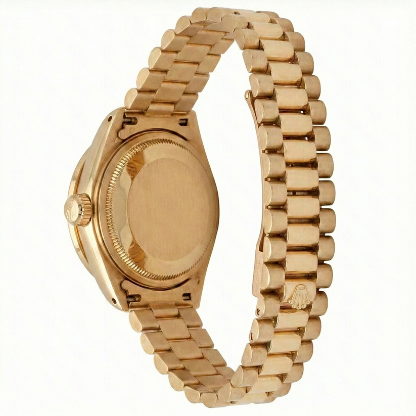 Dj Rolex Diamond Bezel Presidential Watch Champagne Stickdial Gold