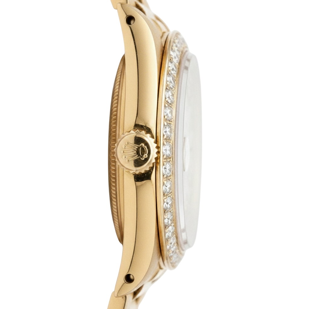 Dj Rolex Presidential Style Diamond Dial Champagne Stick Dial