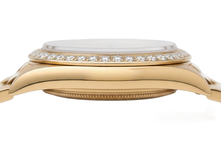 Dj Rolex Presidential Style Diamond Dial Champagne Stick Dial