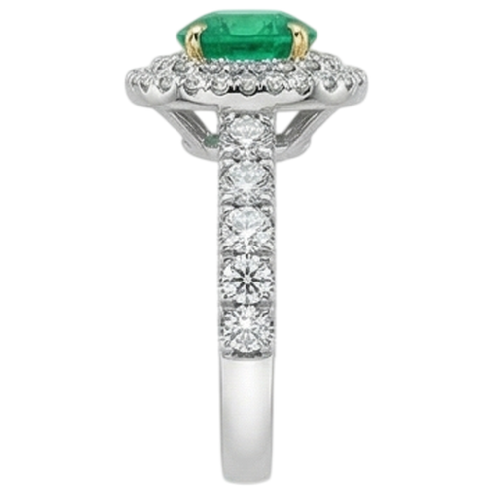 Radiant Precious Stone Ring 2.50 ct – top view