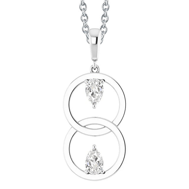 Timeless Fine Diamond Drop Pendant 2 ct – main view
