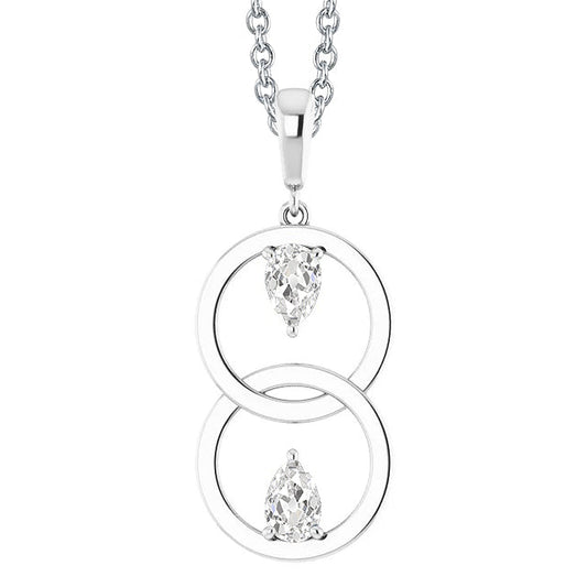 Timeless Fine Diamond Drop Pendant 2 ct – main view
