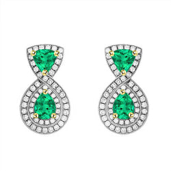 Premium Gemstone Earring – Fine Emerald 1 ct – HarryChadEnt