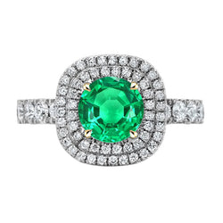 Radiant GIA-Certified Emerald Precious Stone Ring – 2.50 ct 14