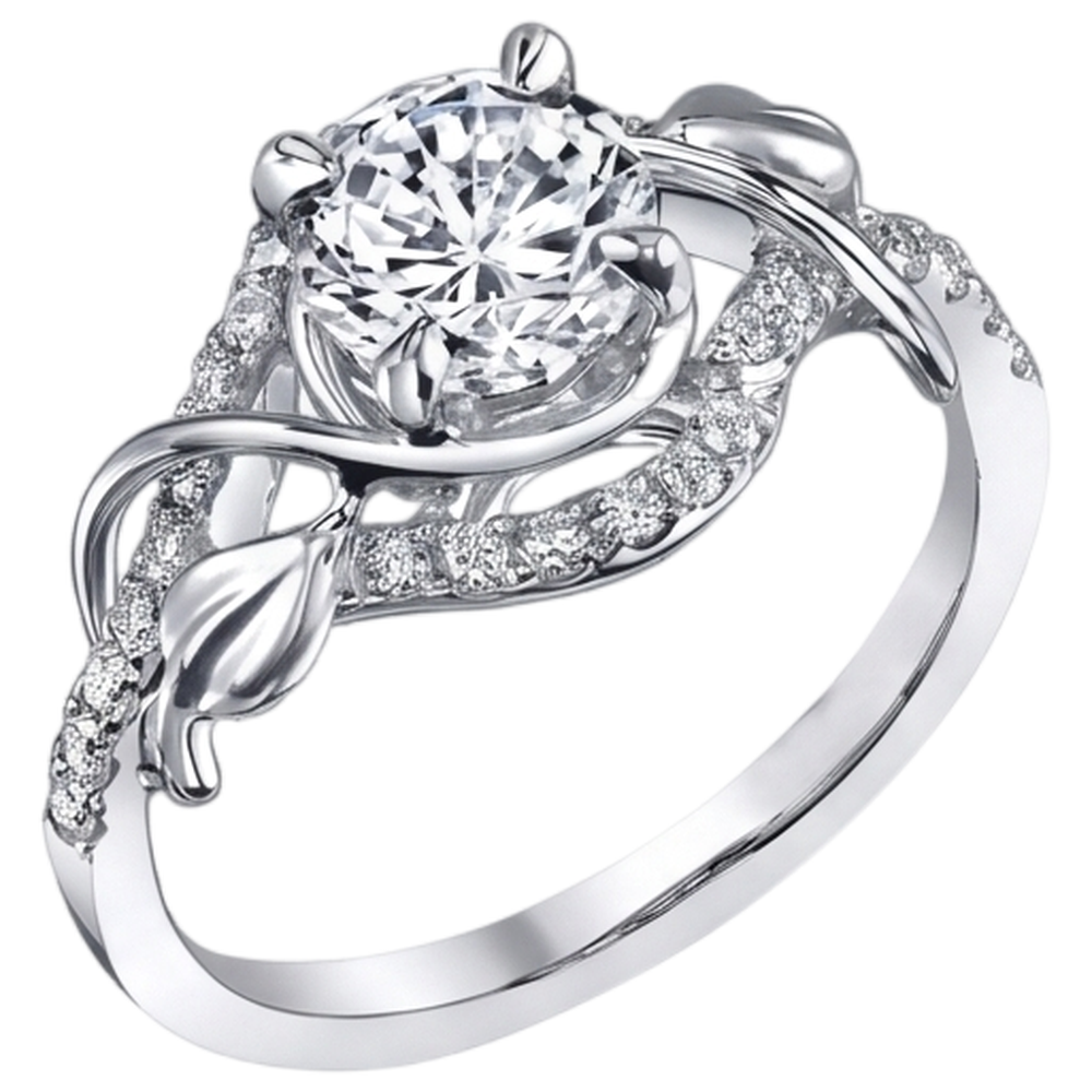 Eagle Claws Round Real Natural Earth Mined Diamond ( Not Lab Grown ) Engagement Ring 1.75 Carats White Gold 14K