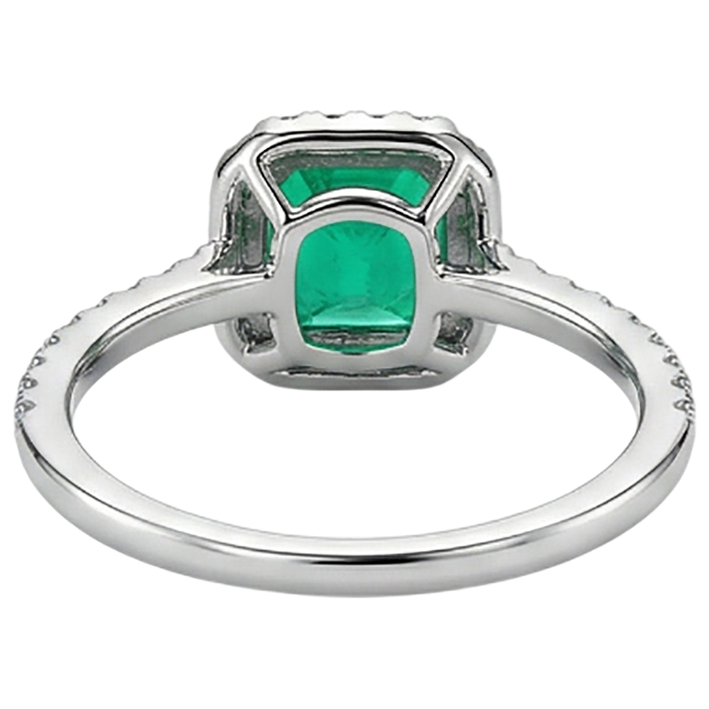Fine Colored Stone Ring 3.50 ct – back view