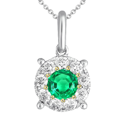 Colombian Emerald GIA-Certified Gemstone Pendant 2 ct in