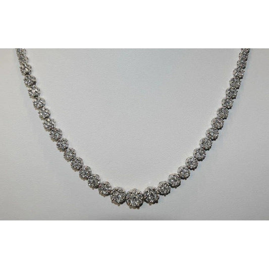 Elegant 20 Carat Real Diamond Gold Necklace - Necklace-harrychadent.ca