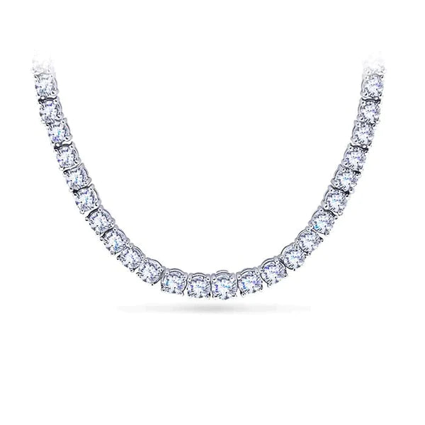 Elegant Gold Chain Real Diamond Necklace