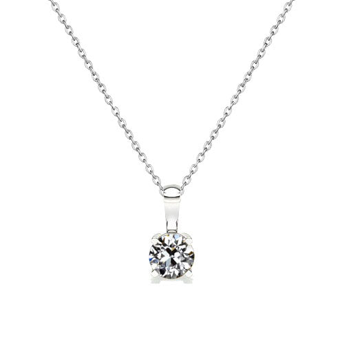 High-End Fine Diamond Pendant Necklace 1 ct – main view