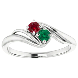 Natural Ruby Ring 1ct - White Gold 14K