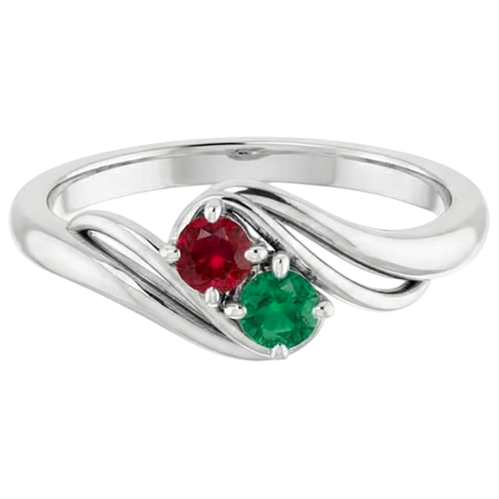 natural round ruby 1ct ring side angle