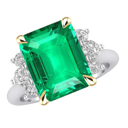 Handcrafted Colored Stone Ring 4 ct – main view