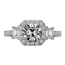 Sparkling Halo Ring – Fine Diamond 6.50 ct from HarryChadEnt