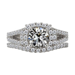 Handcrafted Brilliant Diamond Engagement Ring 2 ct by