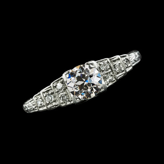 Engagement Round Old Miner Real Diamond Ring Gold 14K Jewelry 2.50 Carats