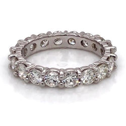 Eternity Band Round Lab Grown Diamond 3.60 Carats White Gold 14K