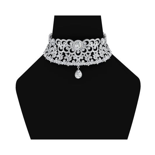 Expensive Natural Diamond Choker Necklace