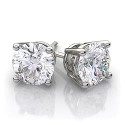 F Vs1 Brilliant Cut 5.50 Carats Genuine Diamonds Women Studs Earrings