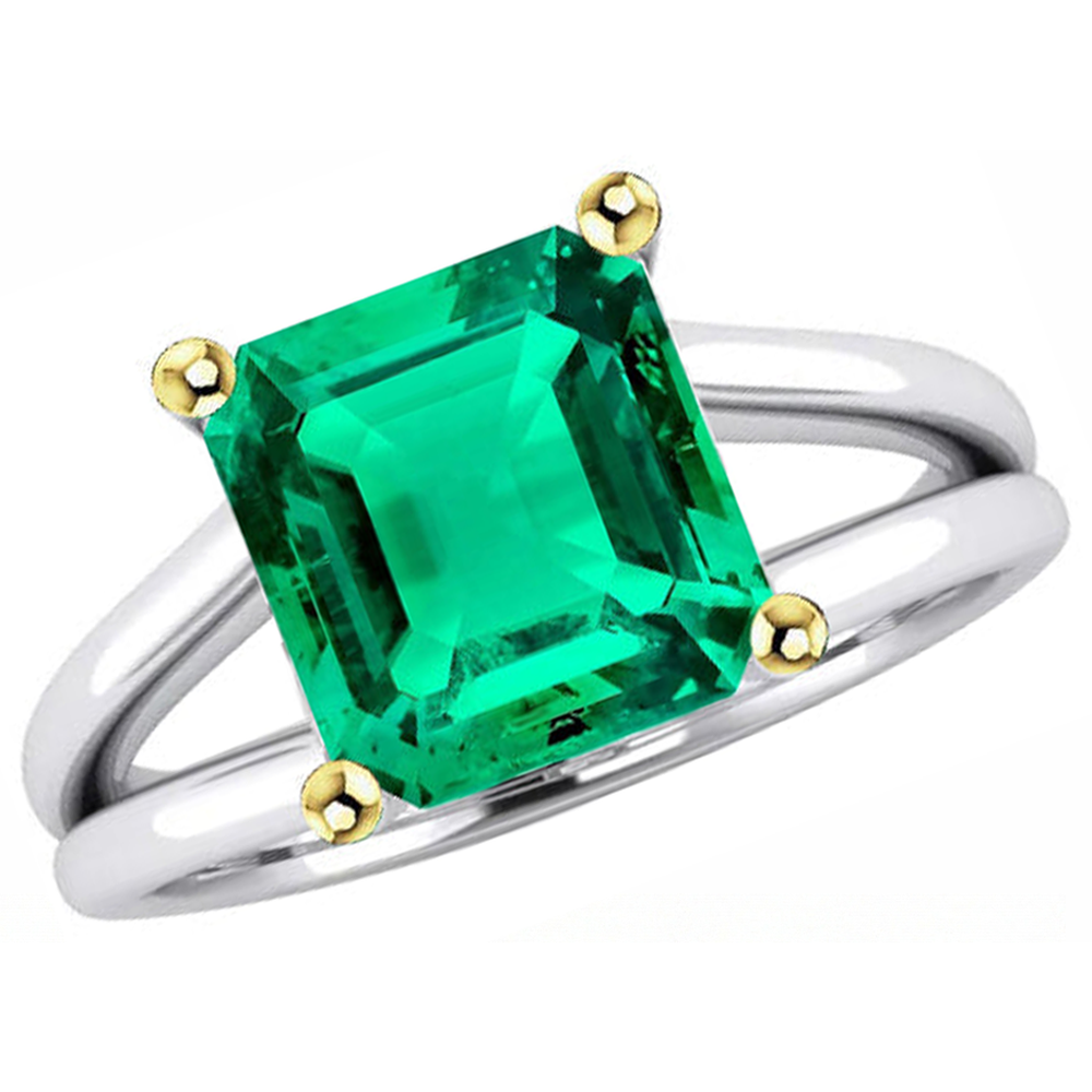 Handcrafted Precious Stone Ring 5.50 ct – side view
