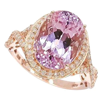 Fancy Gold Kunzite Gem Ring