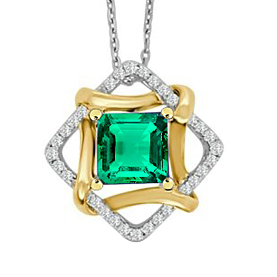 Sophisticated Stone Pendant Necklace 3.50 ct – main view