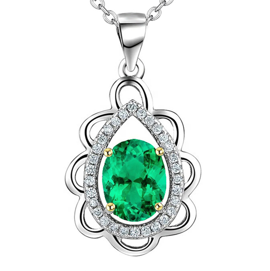 Brilliant Colombian Emerald Gemstone Pendant 2.50 ct – main view