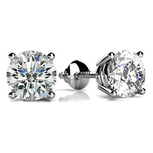 Fat Real Diamond Studs Women's Earrings