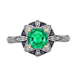 Luxury Gemstone Ring with GIA-Certified Emerald – 2 ct