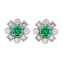 Bespoke Gemstone Earring with Vintage Colombian Emerald – 1 ct