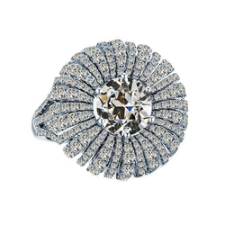 Handcrafted Fine Diamond Halo Setting Ring 2 ct | HarryChadEnt