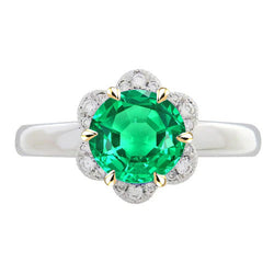 Premium Colored Stone Ring – Colombian Emerald 2.50 ct from